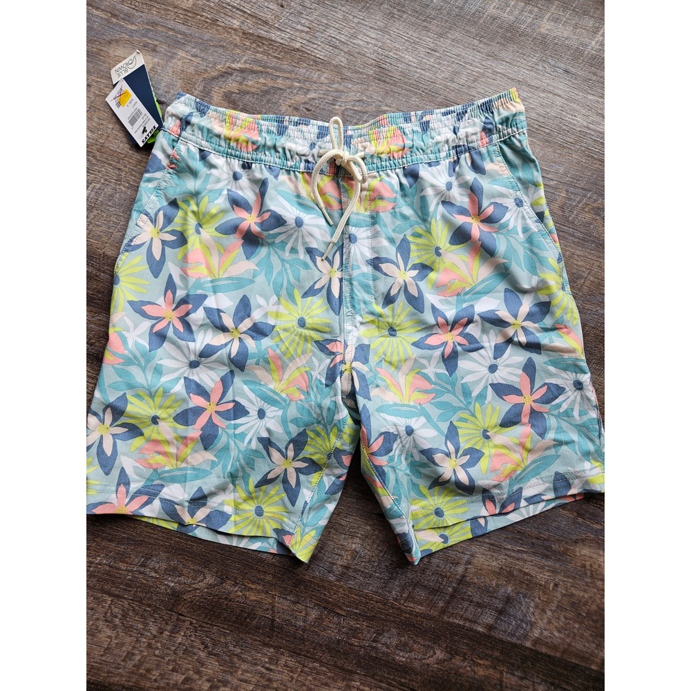 Blue Crown swim shorts NWT mens size small floral print